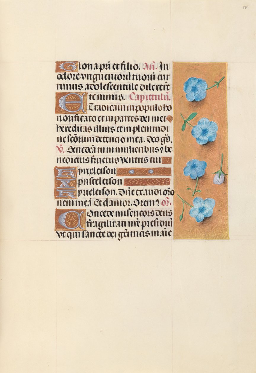 Hours of Dronning Isabella den Katolik, Dronning af Spanien: Fol. 139r, ca. 1500. af Master of the First Prayerbook of Maximillian
