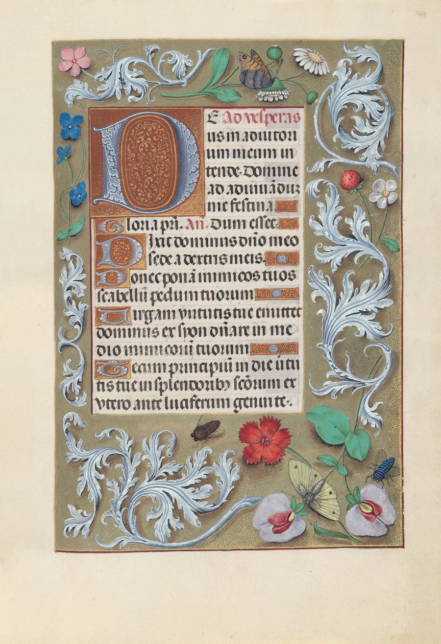 Hours of Dronning Isabella den Katolik, Dronning af Spanien: Fol. 147r, ca. 1500. af Master of the First Prayerbook of Maximillian