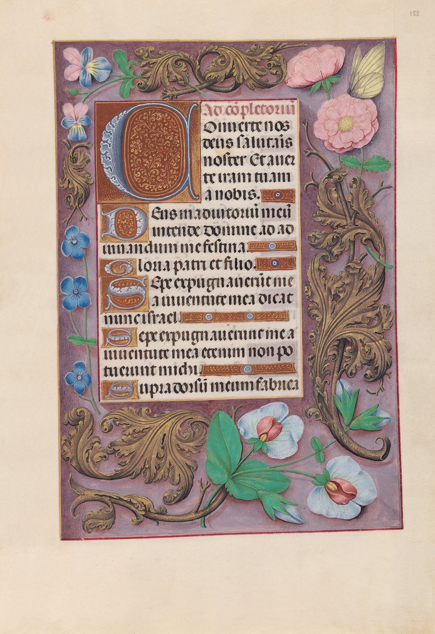 Dronning Isabella den katolske, dronning af Spaniens åbningstider: Fol. 155r, ca. 1500. af Master of the First Prayerbook of Maximillian