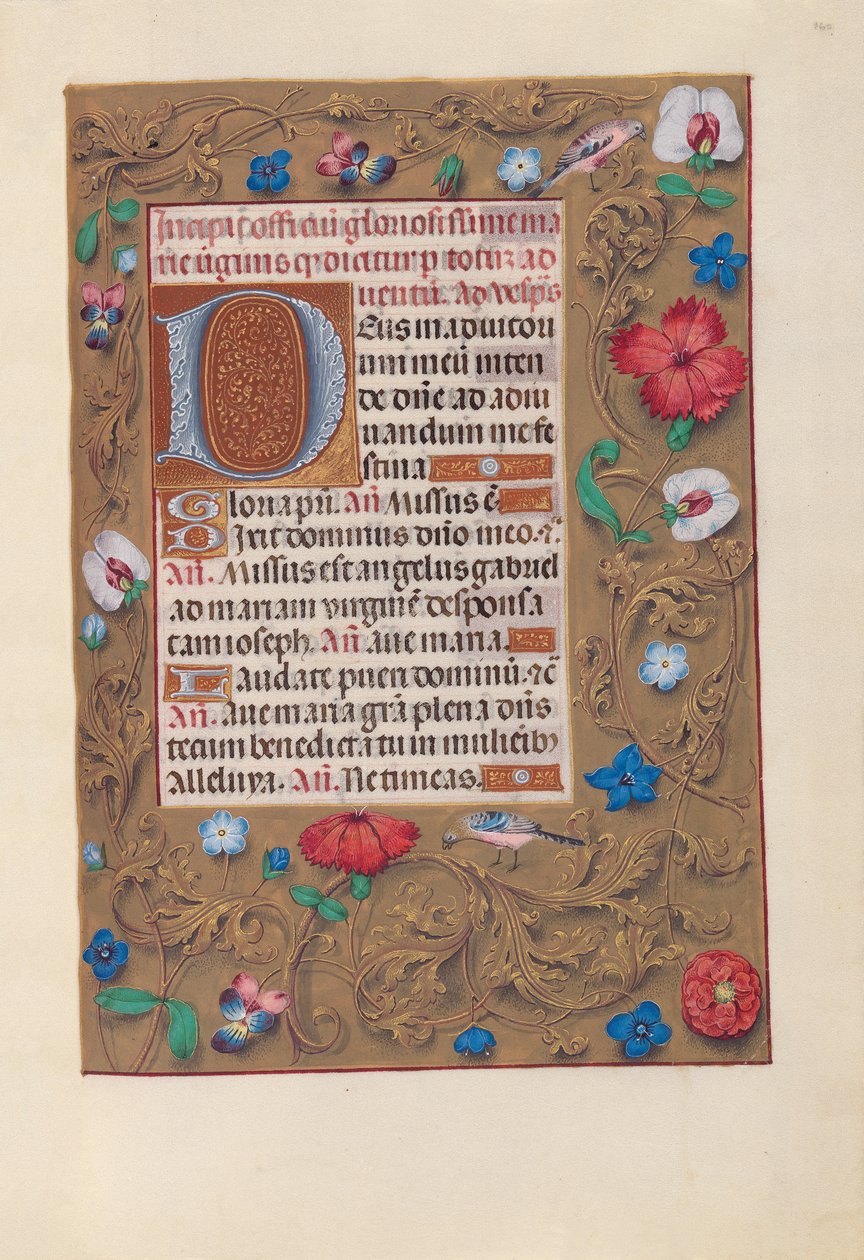 Hours of Dronning Isabella den Katolik, Dronning af Spanien: Fol. 160r, ca. 1500. af Master of the First Prayerbook of Maximillian