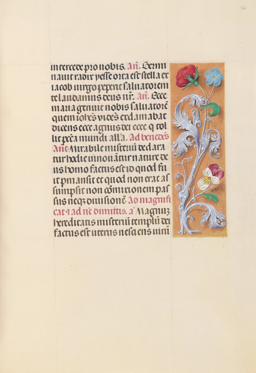 Dronning Isabella den katolske, dronning af Spaniens åbningstider: Fol. 166r, ca. 1500. af Master of the First Prayerbook of Maximillian