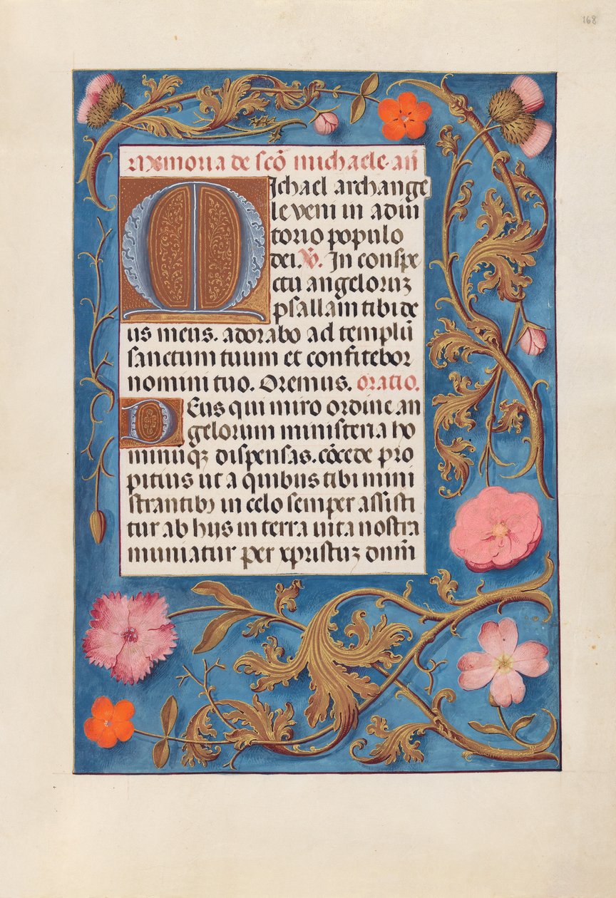 Dronning Isabella den katolske, dronning af Spaniens åbningstider: Fol. 168r, ca. 1500. af Master of the First Prayerbook of Maximillian