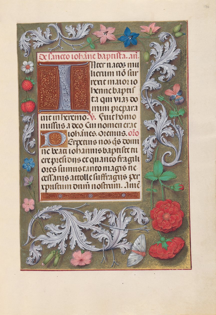 Dronning Isabella den katolske, dronning af Spaniens åbningstider: Fol. 170r, ca. 1500. af Master of the First Prayerbook of Maximillian