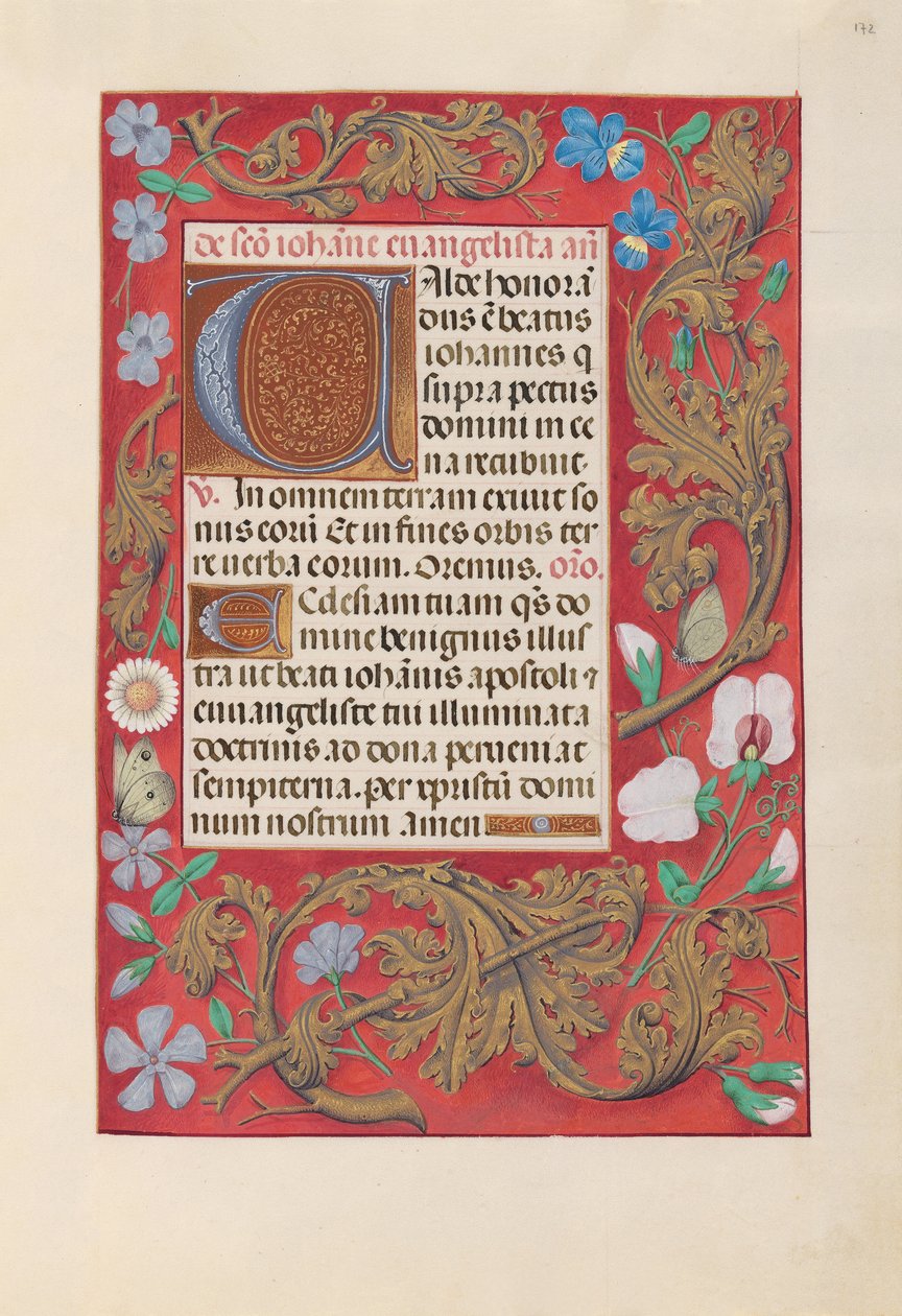 Dronning Isabella den katolske, dronning af Spaniens åbningstider: Fol. 172r, ca. 1500. af Master of the First Prayerbook of Maximillian