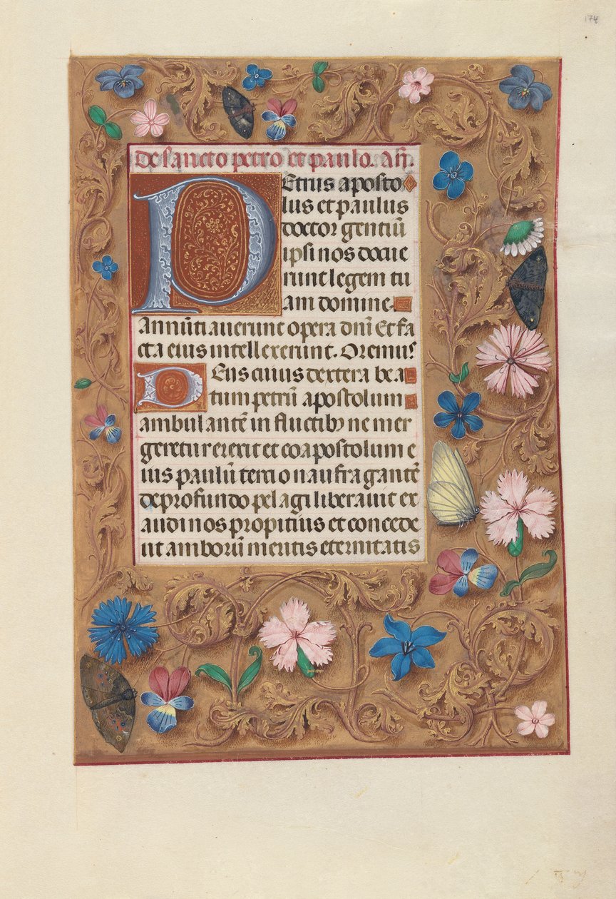 Hours of Dronning Isabella den Katolik, Dronning af Spanien: Fol. 174r, ca. 1500. af Master of the First Prayerbook of Maximillian