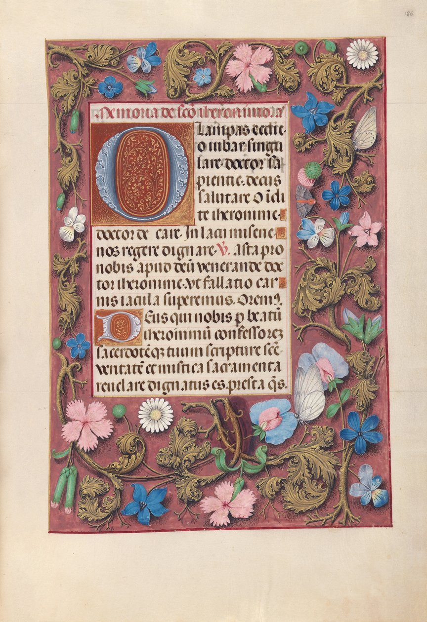 Hours of Dronning Isabella den Katolik, Dronning af Spanien: Fol. 186r, ca. 1500. af Master of the First Prayerbook of Maximillian