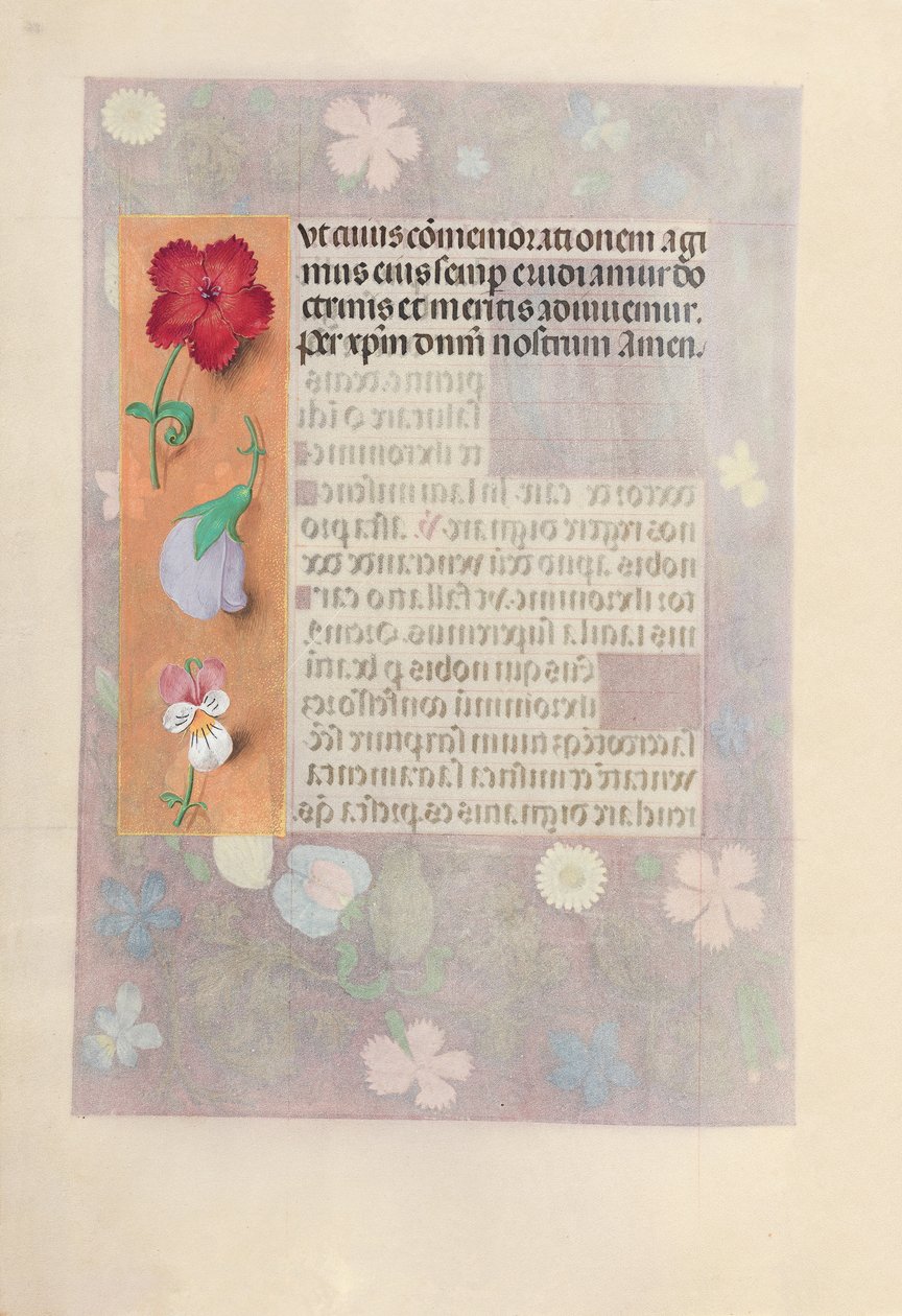 Dronning Isabella den katolske, dronning af Spaniens åbningstider: Fol. 186v, ca. 1500. af Master of the First Prayerbook of Maximillian