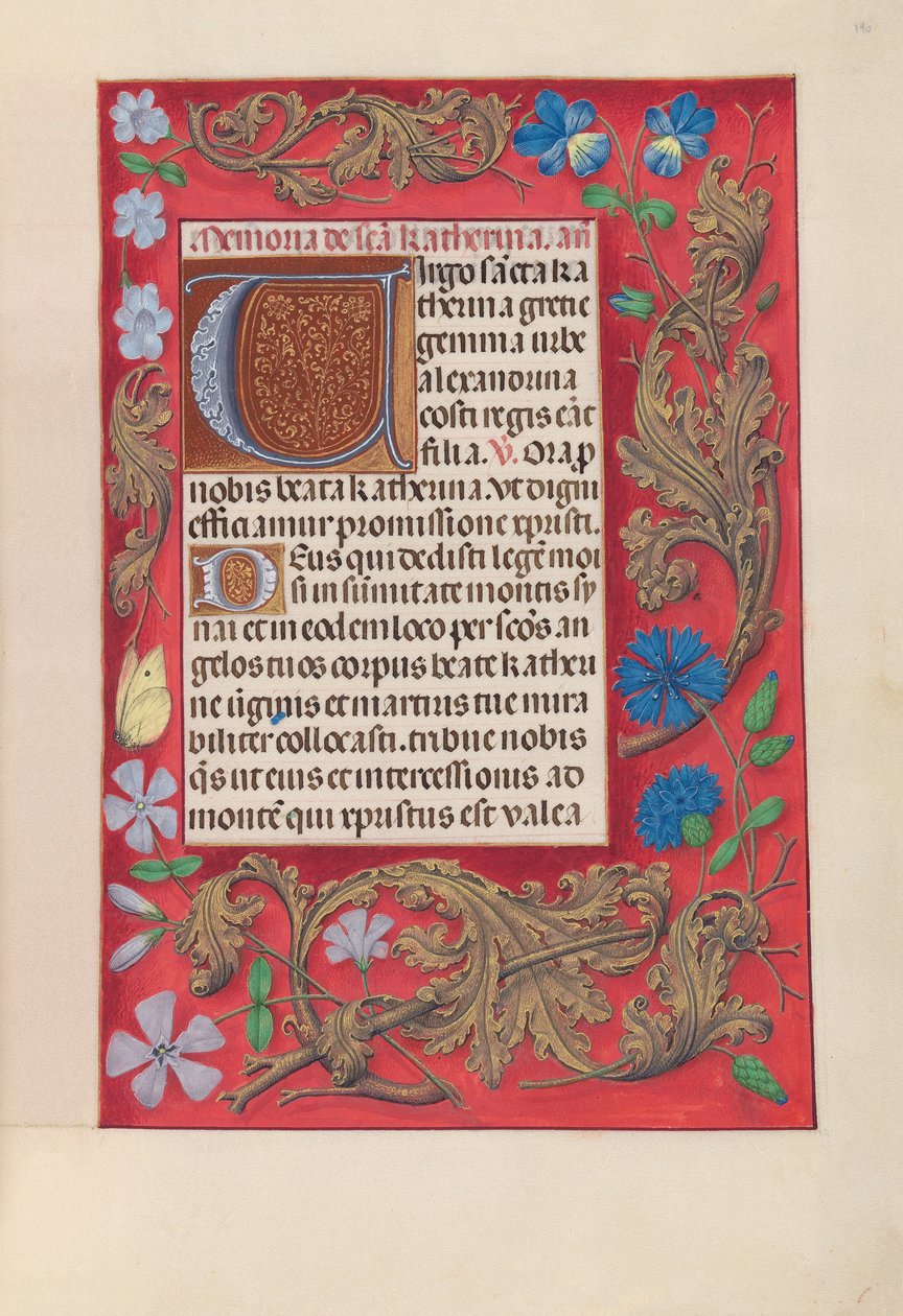 Hours of Dronning Isabella den Katolik, Dronning af Spanien: Fol. 190r, ca. 1500. af Master of the First Prayerbook of Maximillian