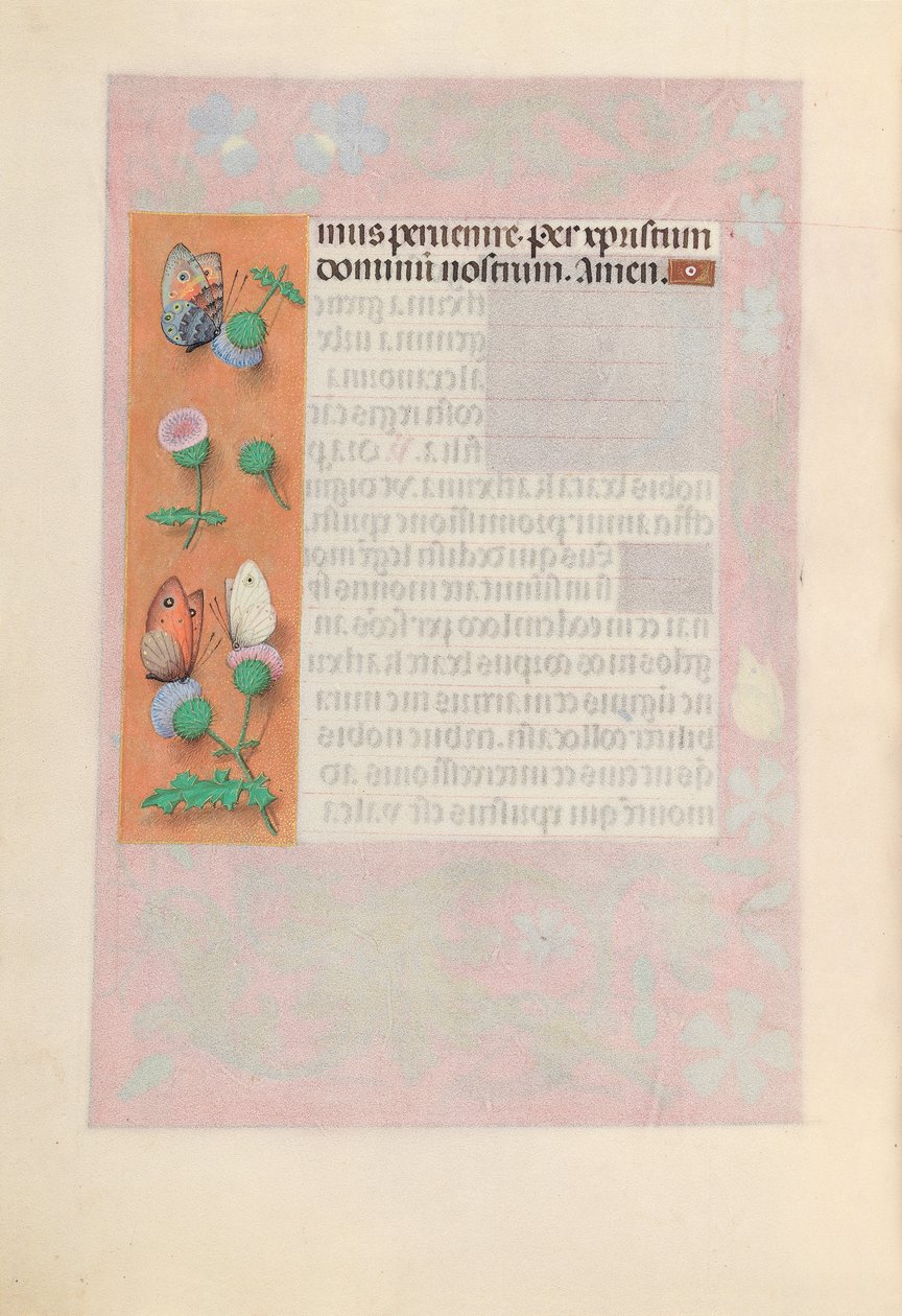 Hours of Dronning Isabella den Katolik, Dronning af Spanien: Fol. 190v, ca. 1500. af Master of the First Prayerbook of Maximillian