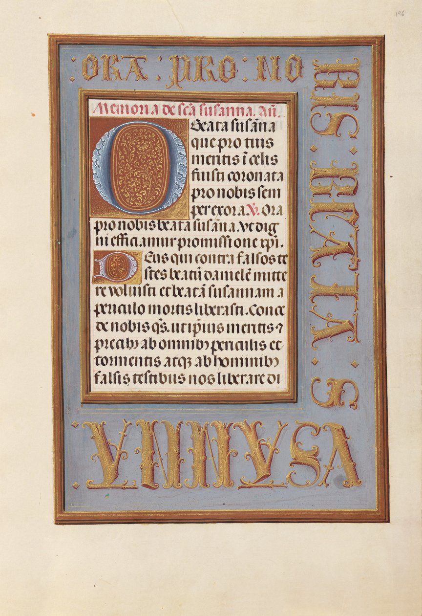 Dronning Isabella den Katolskes timer, dronning af Spanien:  Fol. 196r af Master of the First Prayerbook of Maximillian