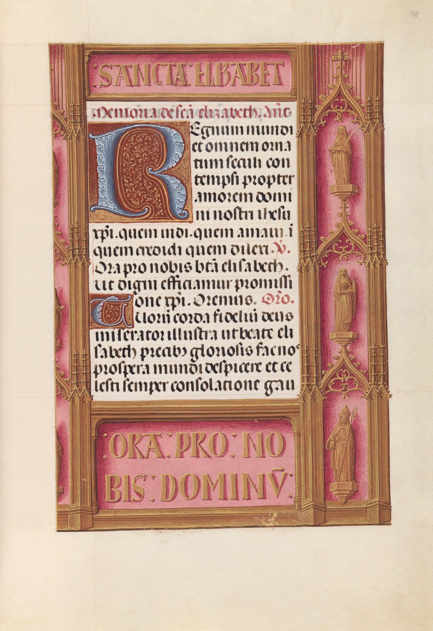 Hours of Dronning Isabella den Katolik, Dronning af Spanien: Fol. 198r, ca. 1500. af Master of the First Prayerbook of Maximillian