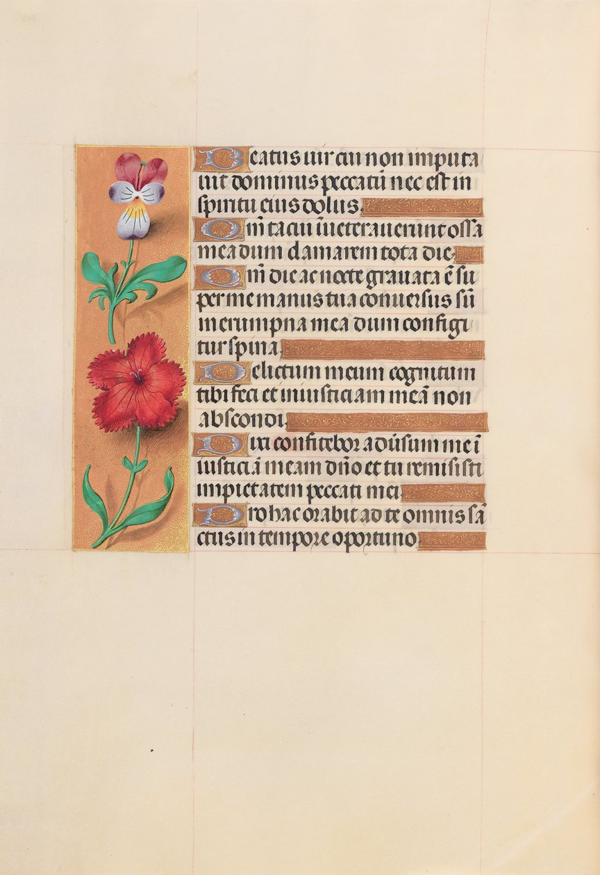 Hours of Dronning Isabella den Katolik, Dronning af Spanien: Fol. 201v, ca. 1500. af Master of the First Prayerbook of Maximillian