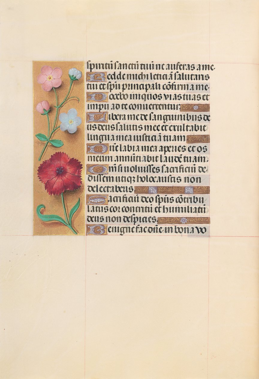 Dronning Isabella den katolske, dronning af Spaniens åbningstider: Fol. 205v, ca. 1500. af Master of the First Prayerbook of Maximillian
