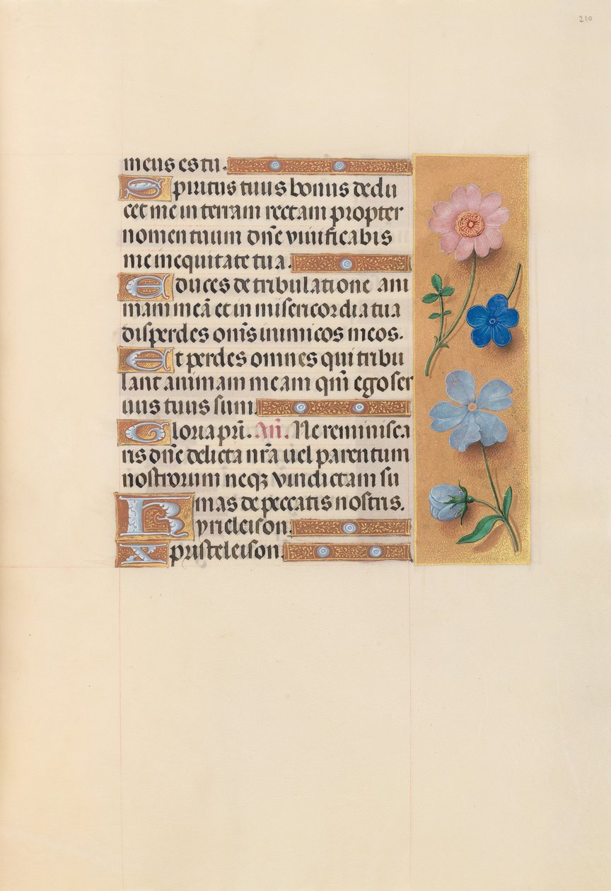 Hours of Dronning Isabella den Katolik, Dronning af Spanien: Fol. 210r, ca. 1500. af Master of the First Prayerbook of Maximillian