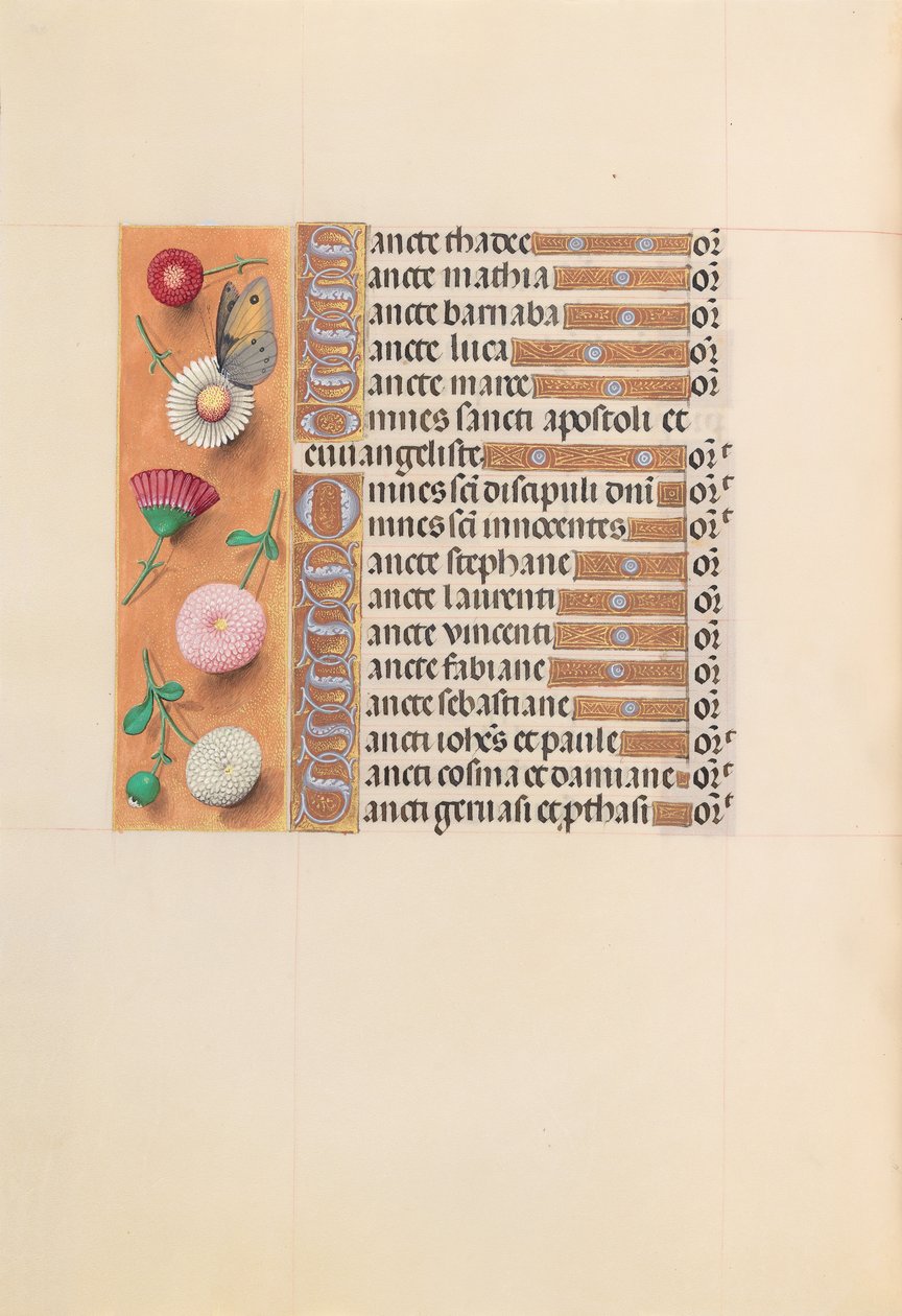 Dronning Isabella den katolske, dronning af Spaniens åbningstider: Fol. 211v, ca. 1500. af Master of the First Prayerbook of Maximillian