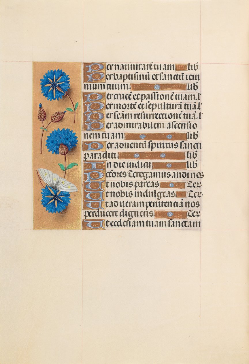 Hours of Dronning Isabella den Katolik, Dronning af Spanien: Fol. 213v, ca. 1500. af Master of the First Prayerbook of Maximillian