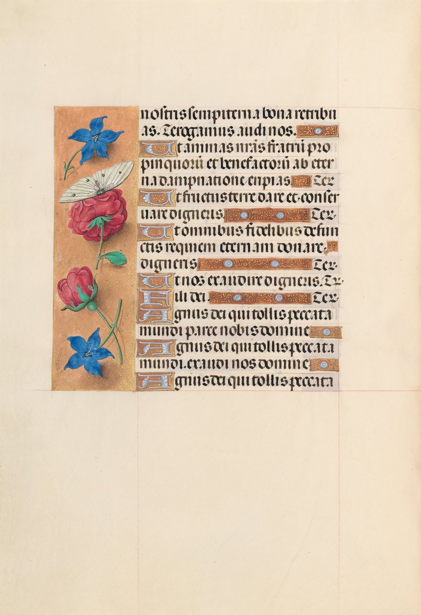 Dronning Isabella den katolske, dronning af Spaniens åbningstider: Fol. 214v, ca. 1500. af Master of the First Prayerbook of Maximillian
