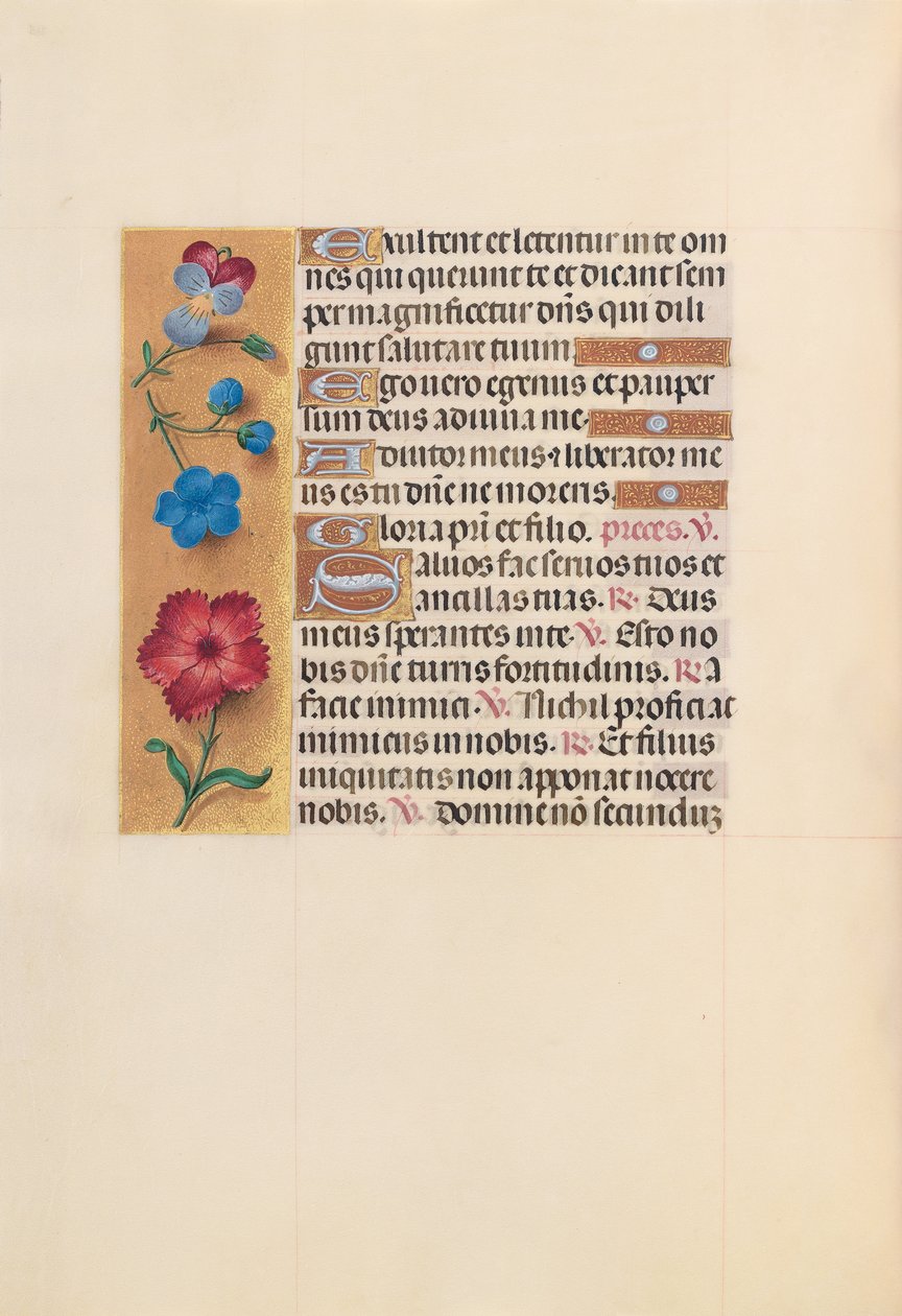 Hours of Dronning Isabella den Katolik, Dronning af Spanien: Fol. 215v, ca. 1500. af Master of the First Prayerbook of Maximillian