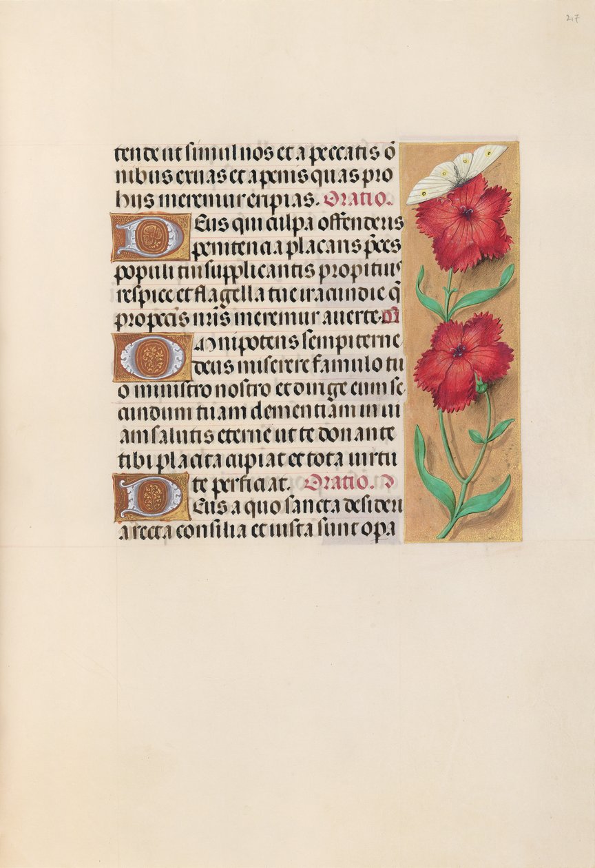 Hours of Dronning Isabella den Katolik, Dronning af Spanien: Fol. 217r, ca. 1500. af Master of the First Prayerbook of Maximillian
