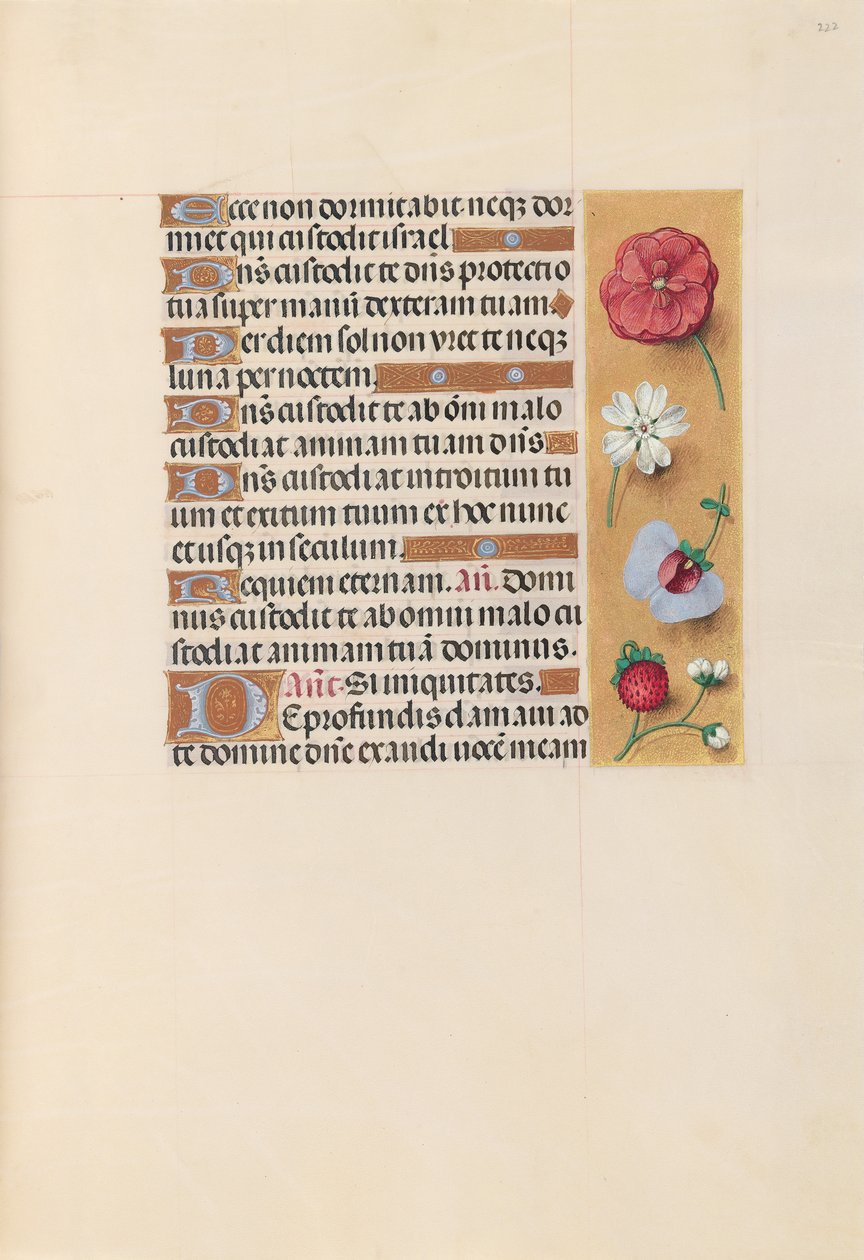 Hours of Dronning Isabella den Katolik, Dronning af Spanien: Fol. 222r, ca. 1500. af Master of the First Prayerbook of Maximillian