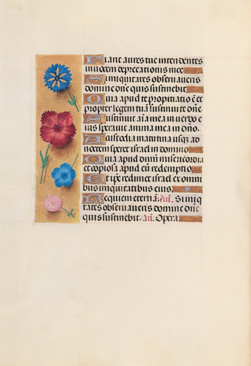 Hours of Dronning Isabella den Katolik, Dronning af Spanien: Fol. 222v, ca. 1500. af Master of the First Prayerbook of Maximillian