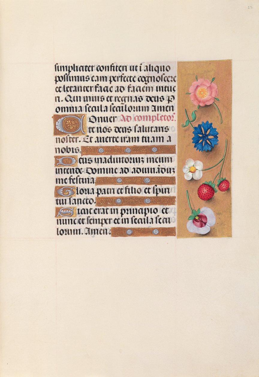 Hours of Dronning Isabella den Katolik, Dronning af Spanien: Fol. 22r, c. 1500. af Master of the First Prayerbook of Maximillian