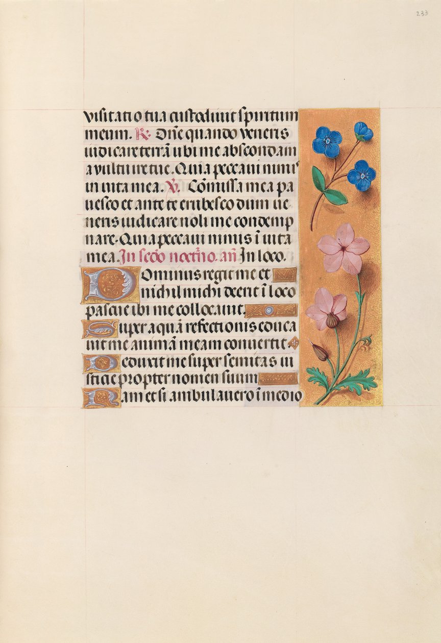 Dronning Isabella den Katolskes timer, dronning af Spanien:  Fol. 233r af Master of the First Prayerbook of Maximillian