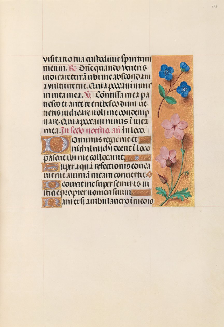 Hours of Dronning Isabella den Katolik, Dronning af Spanien: Fol. 233r, ca. 1500. af Master of the First Prayerbook of Maximillian