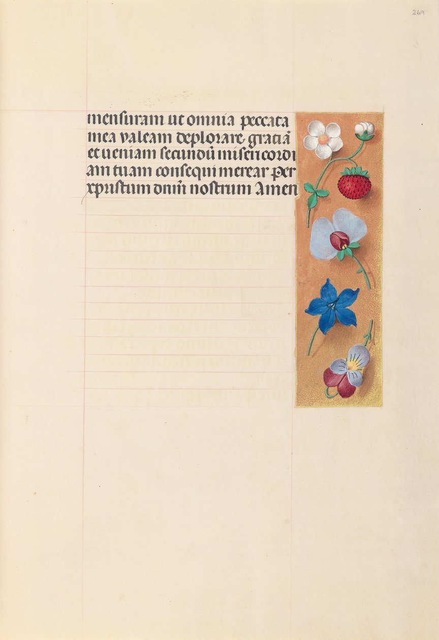 Dronning Isabella den katolske, dronning af Spaniens åbningstider: Fol. 269r, ca. 1500. af Master of the First Prayerbook of Maximillian