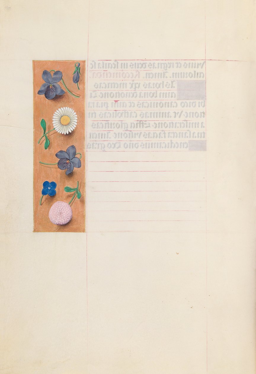 Dronning Isabella den katolske, dronning af Spaniens åbningstider: Fol. 30v, c. 1500. af Master of the First Prayerbook of Maximillian