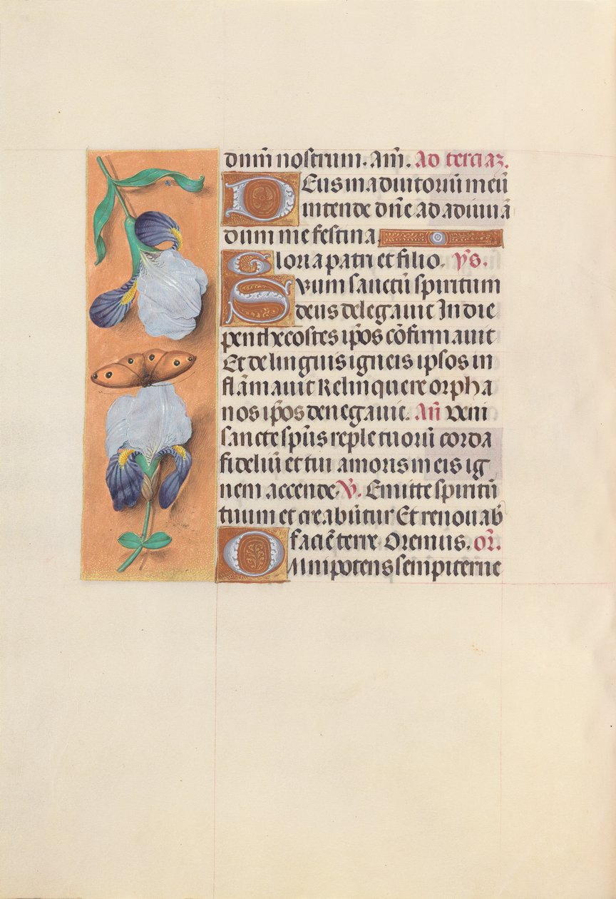 Dronning Isabella den katolske, dronning af Spaniens åbningstider: Fol. 33v, c. 1500. af Master of the First Prayerbook of Maximillian