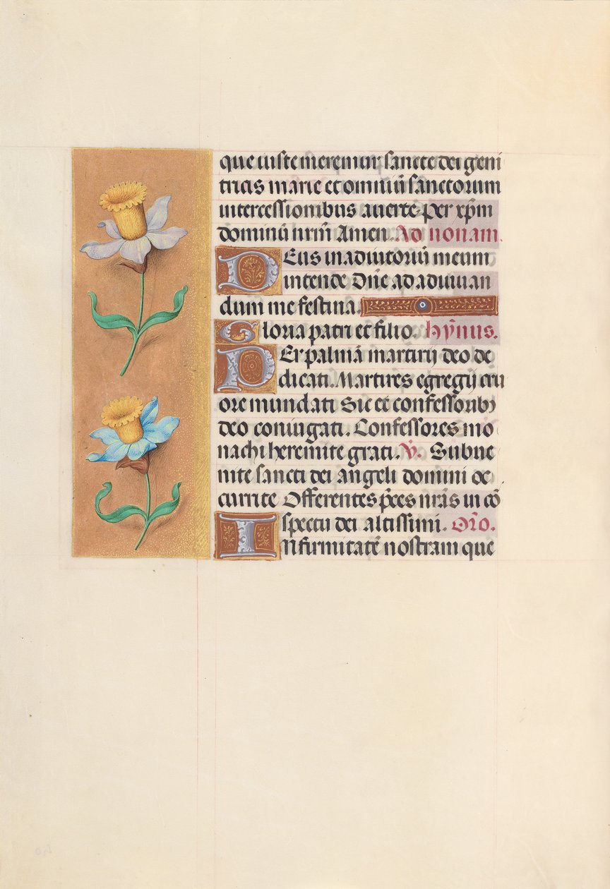 Hours of Dronning Isabella den Katolik, Dronning af Spanien: Fol. 40v, ca. 1500. af Master of the First Prayerbook of Maximillian
