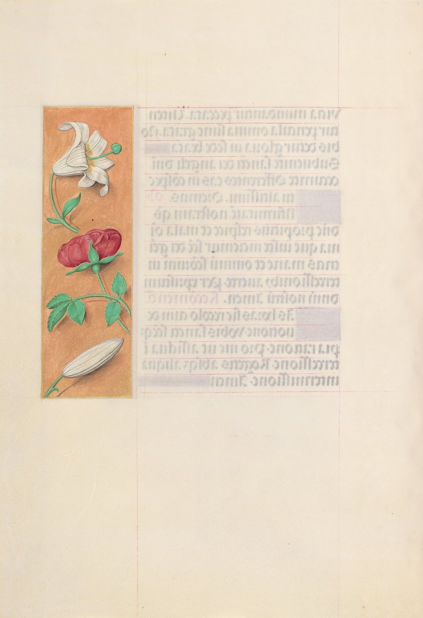 Dronning Isabella den katolske, dronning af Spaniens åbningstider: Fol. 42v, c. 1500. af Master of the First Prayerbook of Maximillian
