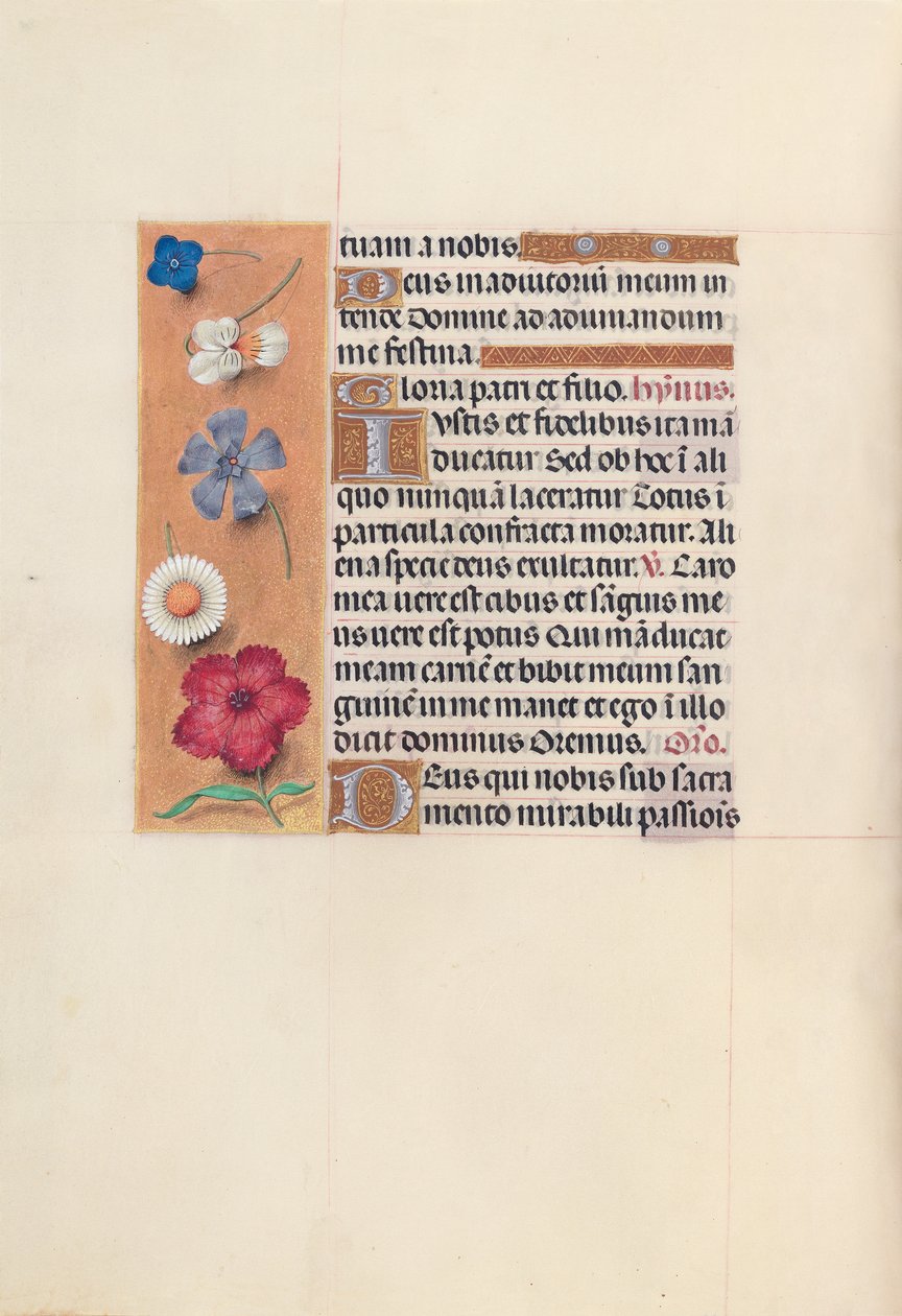 Hours of Dronning Isabella den Katolik, Dronning af Spanien: Fol. 48v, ca. 1500. af Master of the First Prayerbook of Maximillian
