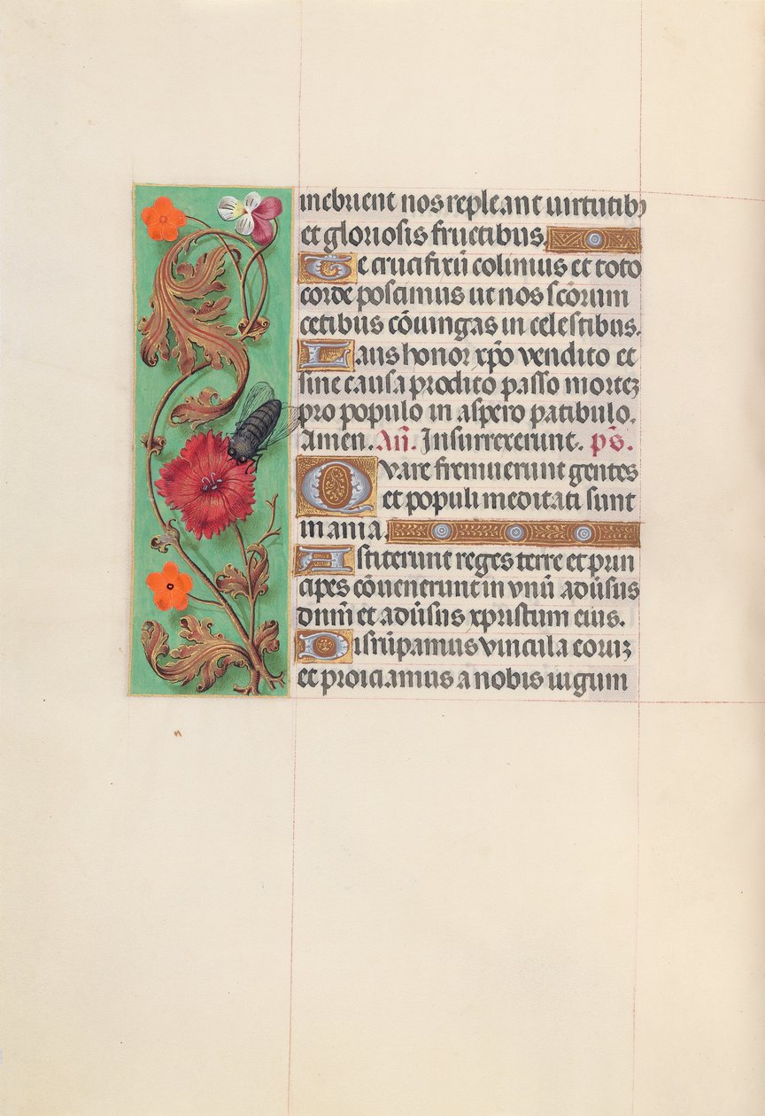 Hours of Dronning Isabella den Katolik, Dronning af Spanien: Fol. 52v, c. 1500. af Master of the First Prayerbook of Maximillian