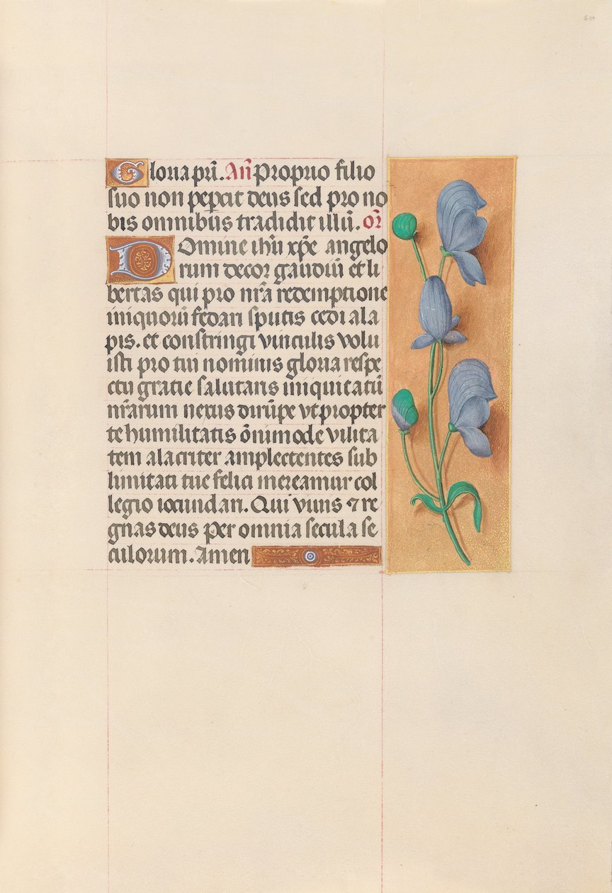 Dronning Isabella den katolske, dronning af Spaniens åbningstider: Fol. 60r, ca. 1500. af Master of the First Prayerbook of Maximillian