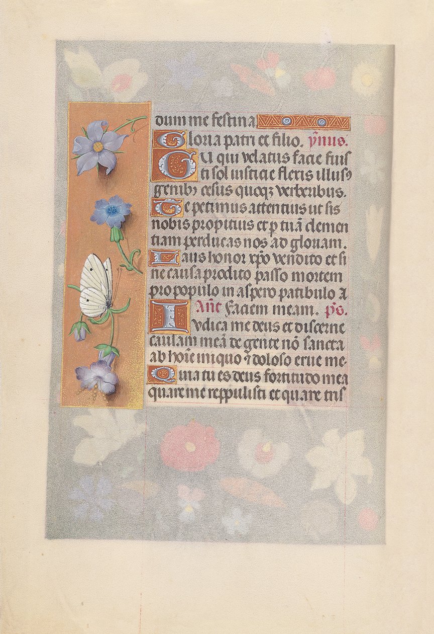 Hours of Dronning Isabella den Katolik, Dronning af Spanien: Fol. 61v, c. 1500. af Master of the First Prayerbook of Maximillian