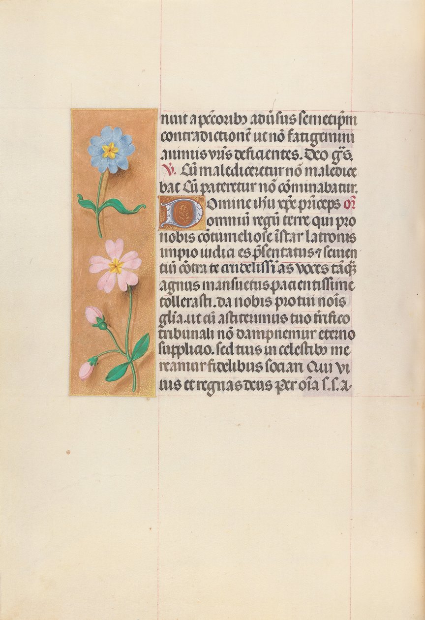 Dronning Isabella den katolske, dronning af Spaniens åbningstider: Fol. 62v, ca. 1500. af Master of the First Prayerbook of Maximillian