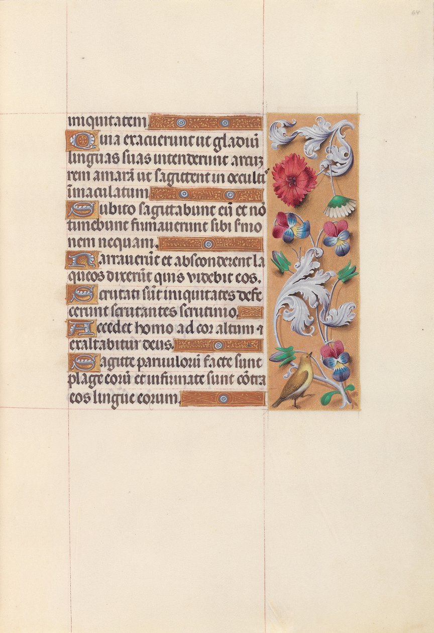 Hours of Dronning Isabella den Katolik, Dronning af Spanien: Fol. 64r, c. 1500. af Master of the First Prayerbook of Maximillian