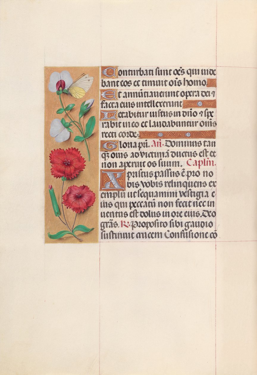 Hours of Dronning Isabella den Katolik, Dronning af Spanien: Fol. 64v, ca. 1500. af Master of the First Prayerbook of Maximillian
