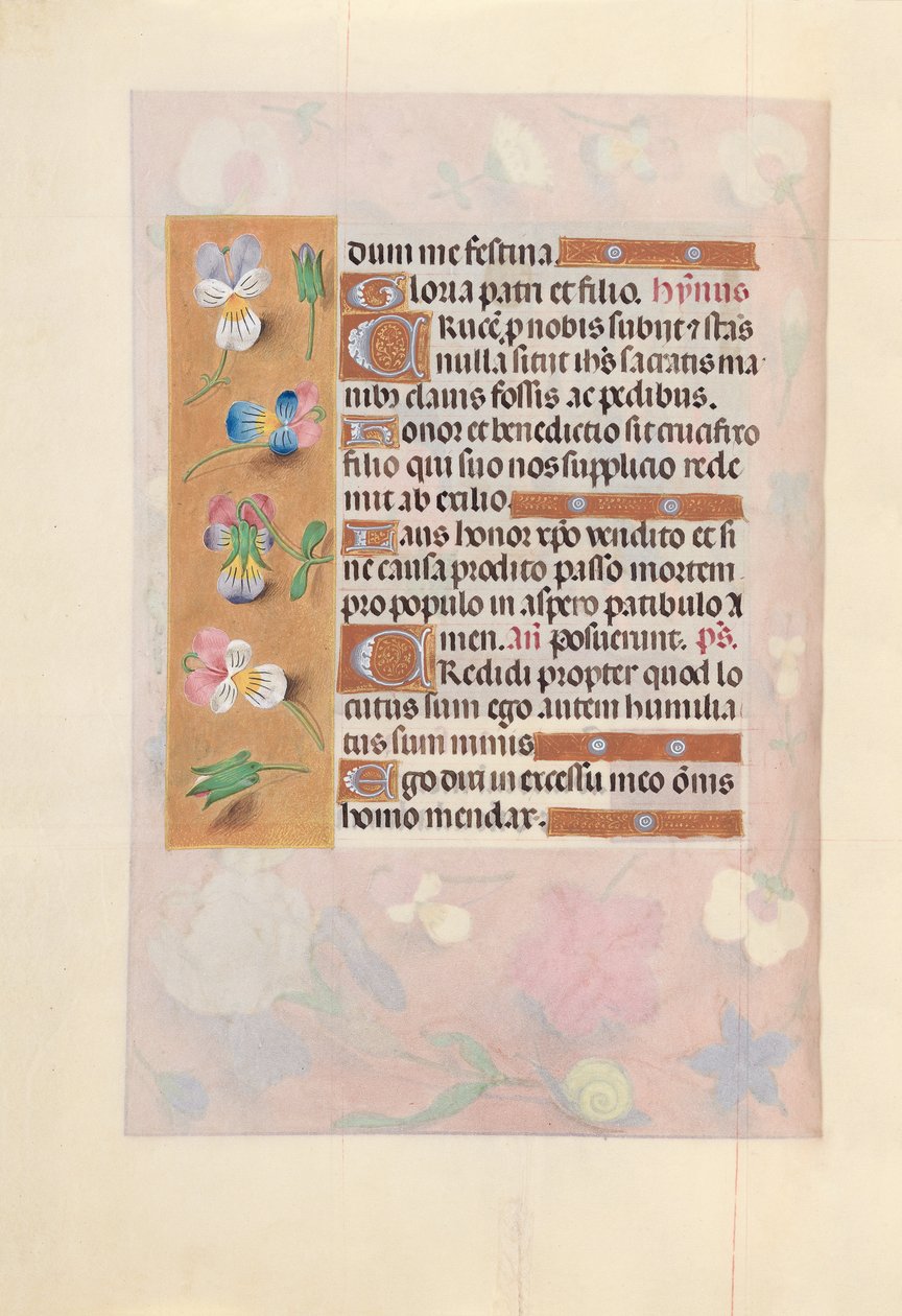 Hours of Dronning Isabella den Katolik, Dronning af Spanien: Fol. 66v, ca. 1500. af Master of the First Prayerbook of Maximillian