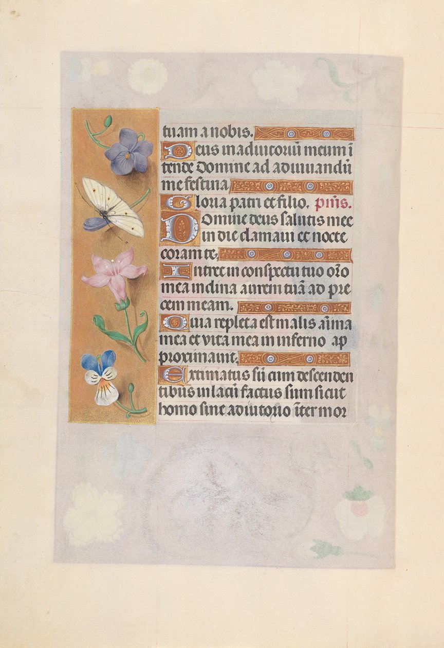 Dronning Isabella den katolske, dronning af Spanien: Fol. 77v, ca. 1500. af Master of the First Prayerbook of Maximillian