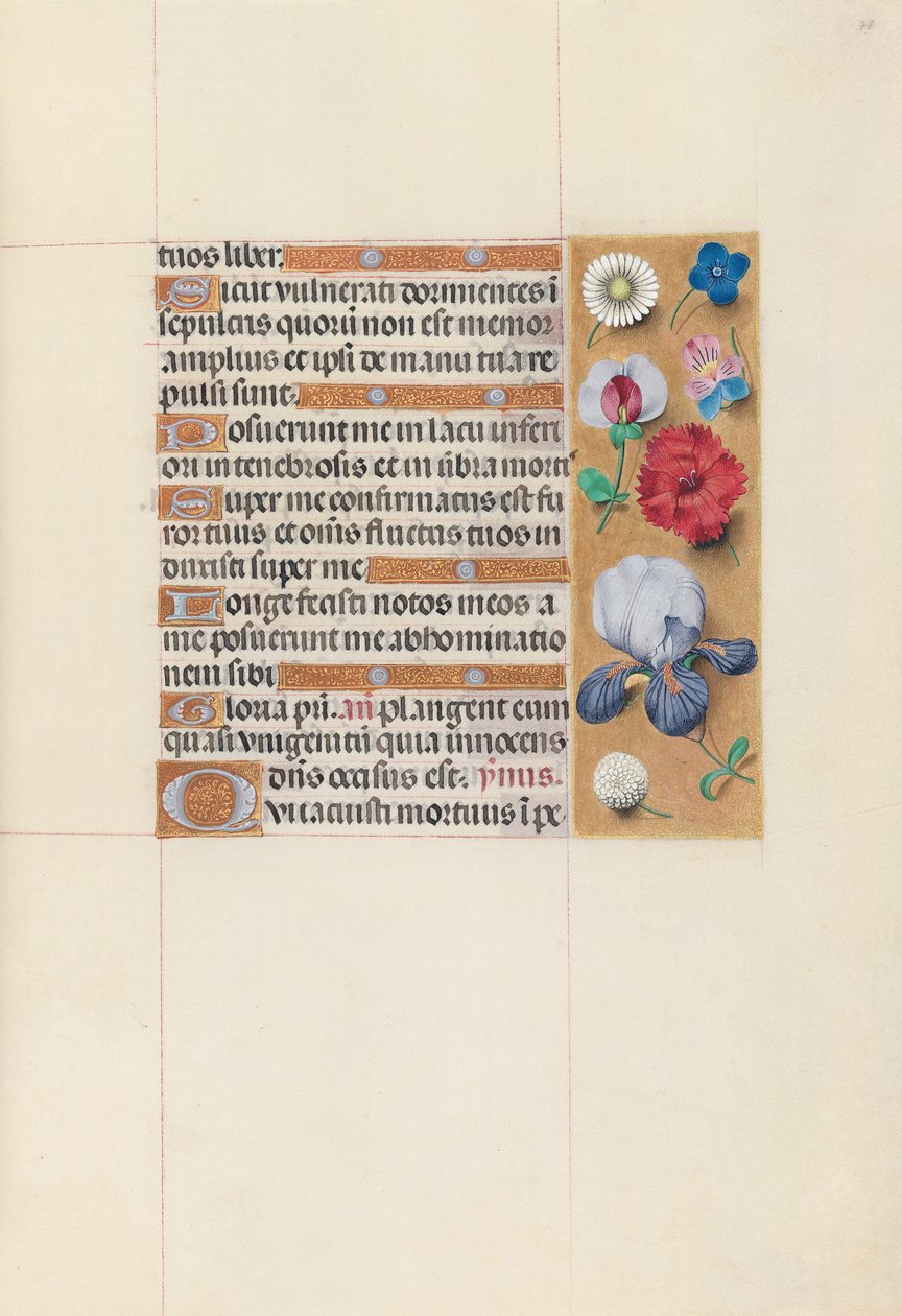 Dronning Isabella den katolske, dronning af Spaniens åbningstider: Fol. 78r, ca. 1500. af Master of the First Prayerbook of Maximillian