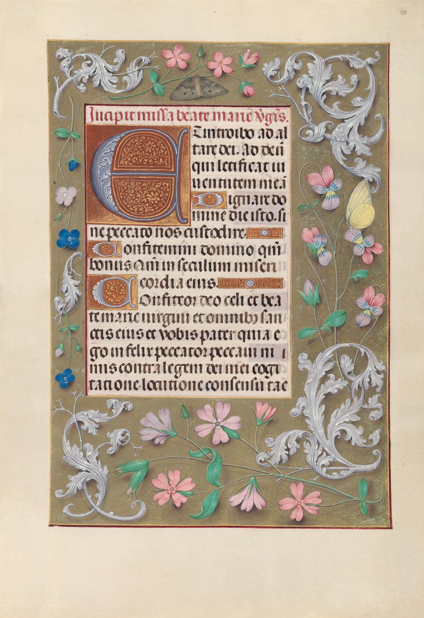 Hours of Dronning Isabella den Katolik, Dronning af Spanien: Fol. 88r, ca. 1500. af Master of the First Prayerbook of Maximillian