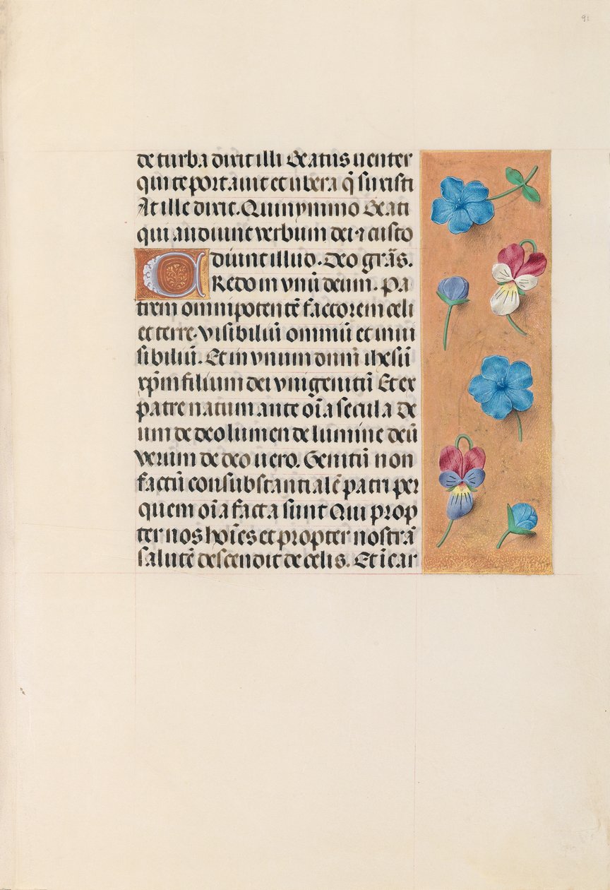 Hours of Dronning Isabella den Katolik, Dronning af Spanien: Fol. 91r, ca. 1500. af Master of the First Prayerbook of Maximillian