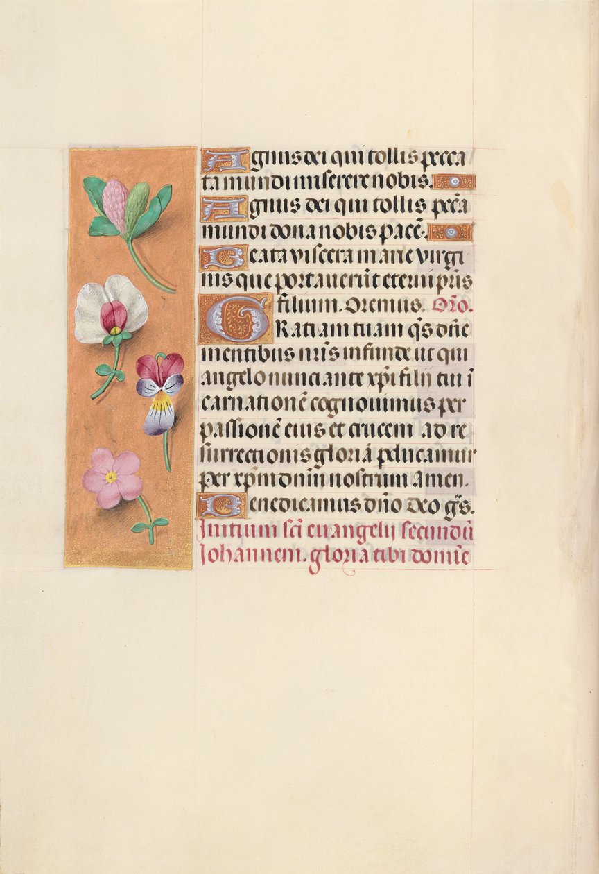 Hours of Dronning Isabella den Katolik, Dronning af Spanien: Fol. 92v, c. 1500. af Master of the First Prayerbook of Maximillian