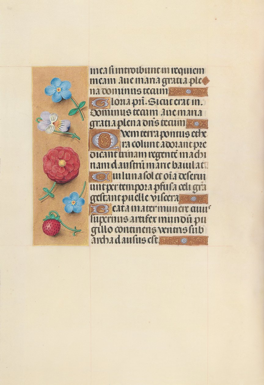 Hours of Dronning Isabella den Katolik, Dronning af Spanien: Fol. 99v, ca. 1500. af Master of the First Prayerbook of Maximillian