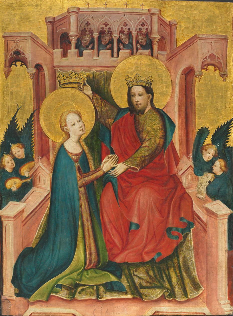 Jomfruens kroning af Master of the Fröndenberg Altarpiece