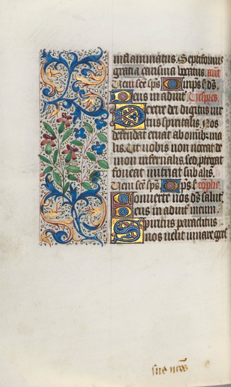 Timebog Brug af Rouen: fol. 101v, ca. 1470. af Master of the Geneva Latini