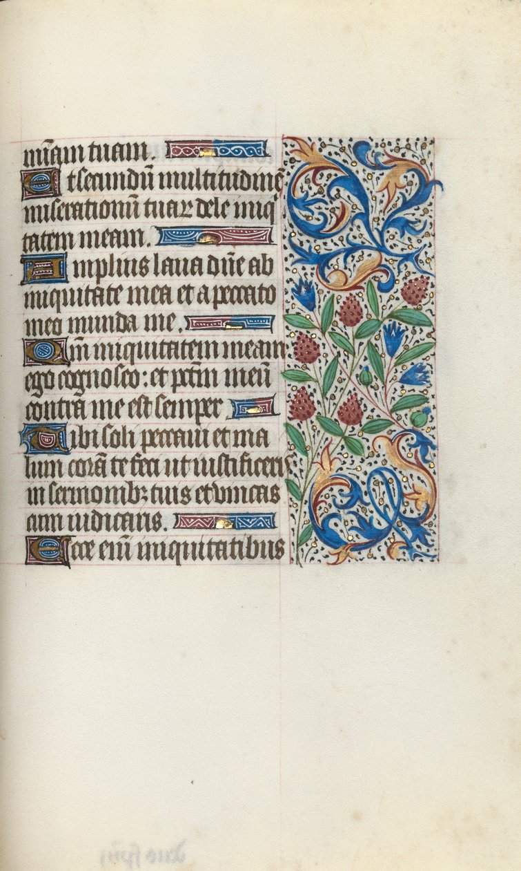 Timebog Brug af Rouen: fol. 134r, ca. 1470. af Master of the Geneva Latini
